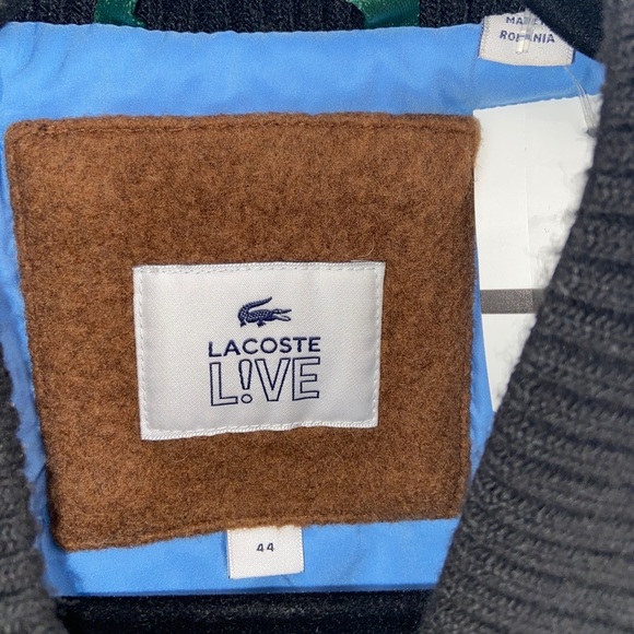 Lacoste L!VE Wool Varsity / Bomber Jacket 1/1 Rare Find UNI - Picture 6 of 11